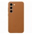 Husa Leather Cover pentru Samsung Galaxy S23, Camel